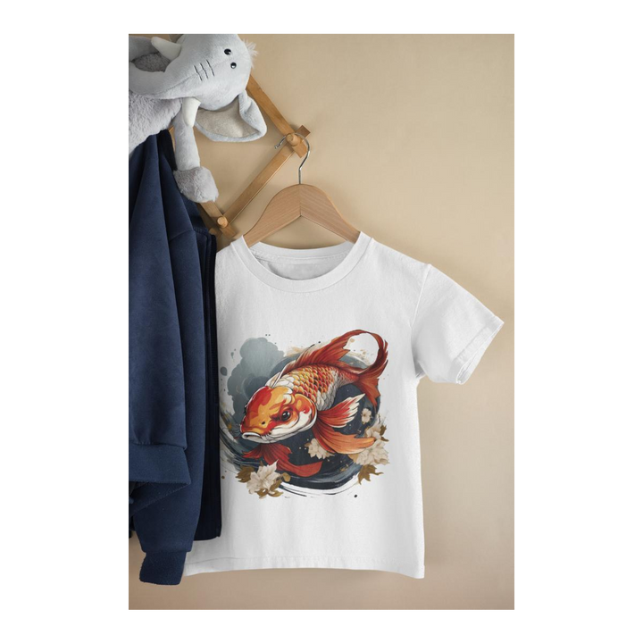 Kinder T-Shirt Koi Fish