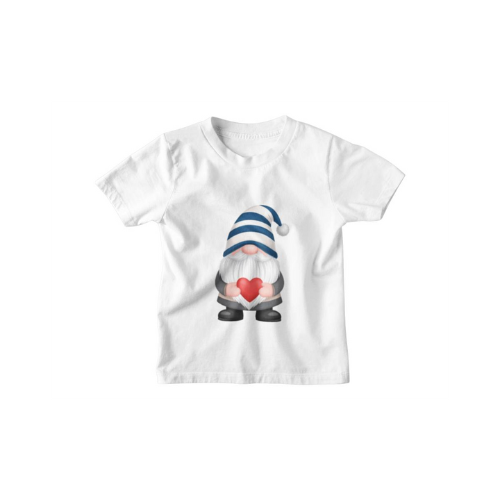 Kinder T-Shirt Love Gnome Cartoon Flo