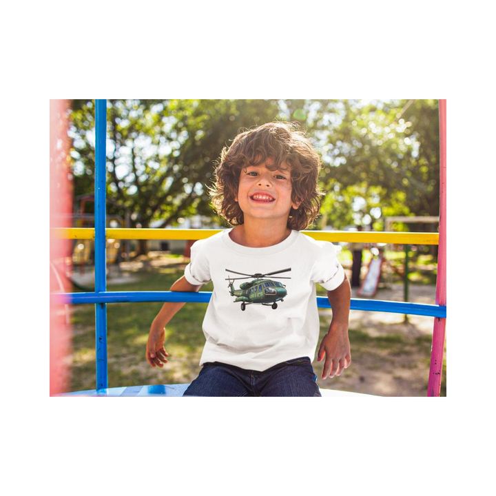 Kinder T-Shirt Militär Helikopter
