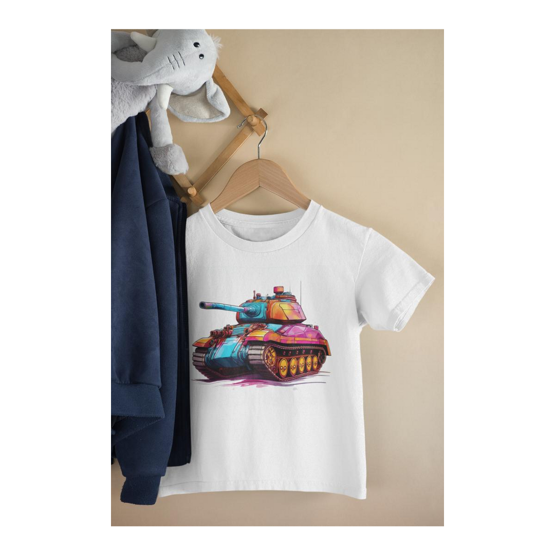 Kinder T-Shirt Militär Panzer 7