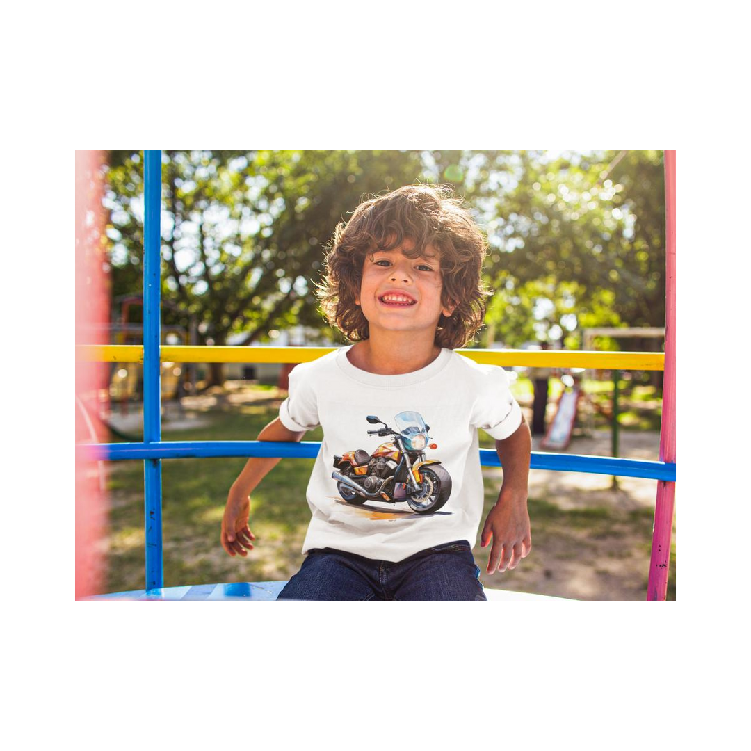 Kinder T-Shirt Motorrad