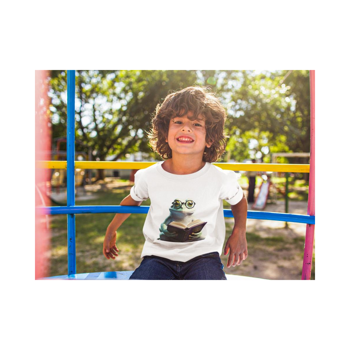 Kinder T-Shirt Mythic Magic Frog with Book