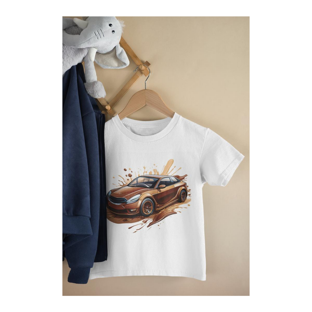 Kinder T-Shirt Schokoladen Auto