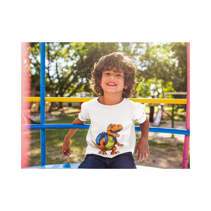 Kinder T-Shirt School T-Rex
