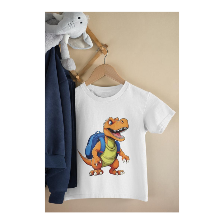 Kinder T-Shirt School T-Rex