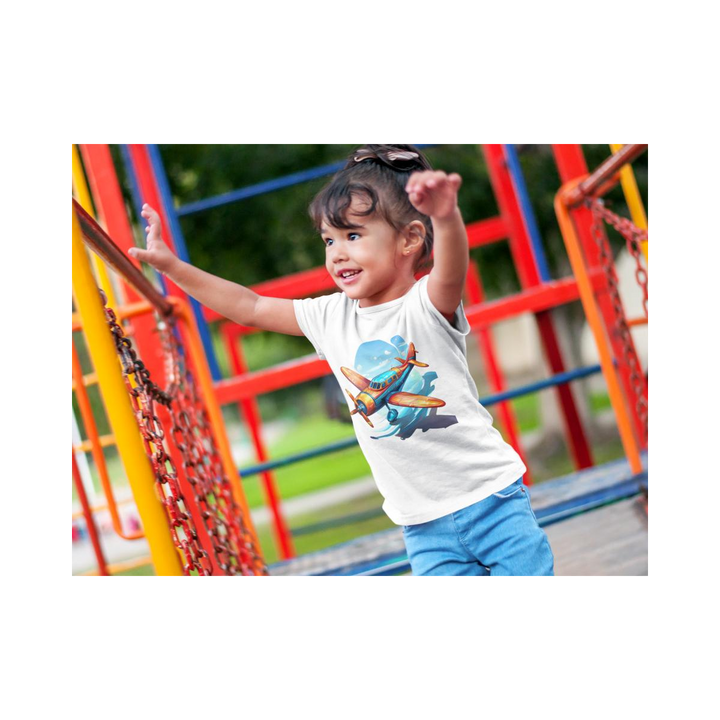 Kinder T-Shirt Spielzeug Flugzeug
