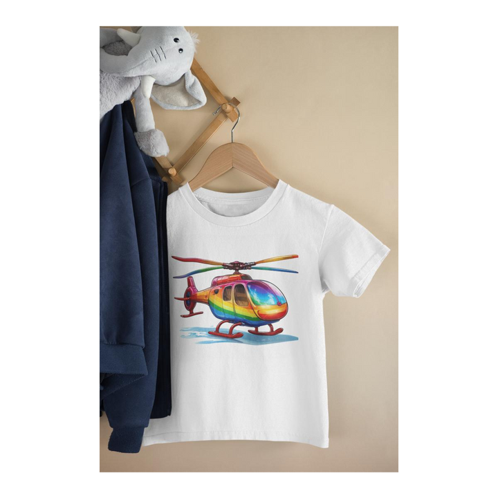 Kinder T-Shirt Spielzeug Hubschrauber