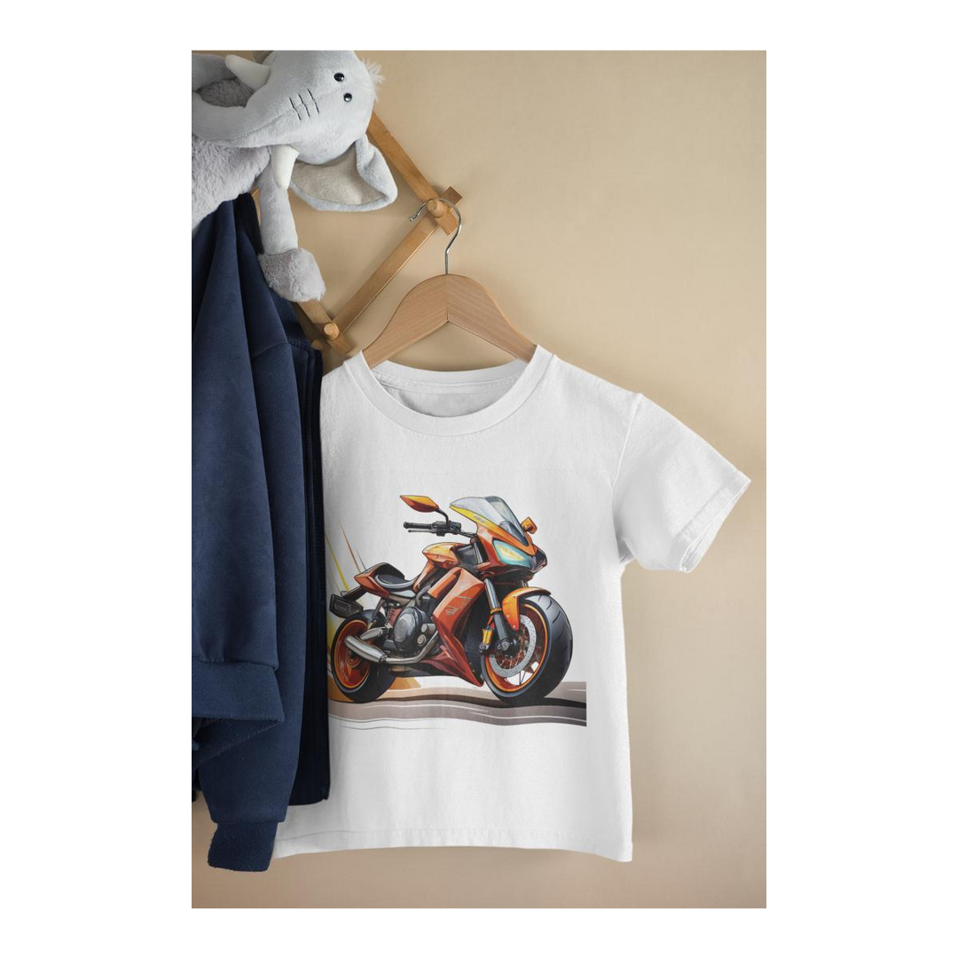 Kinder T-Shirt Sport-Motorrad