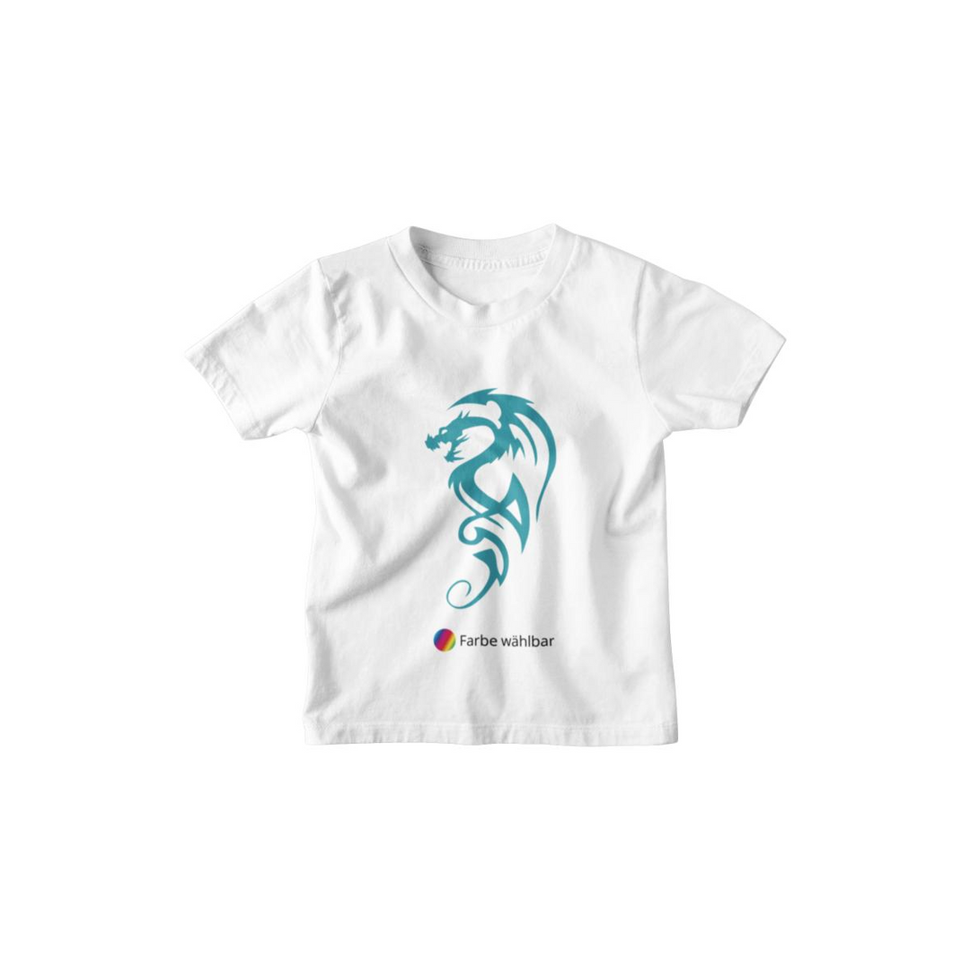 Kinder T-Shirt Tribal Dragon Silhouette