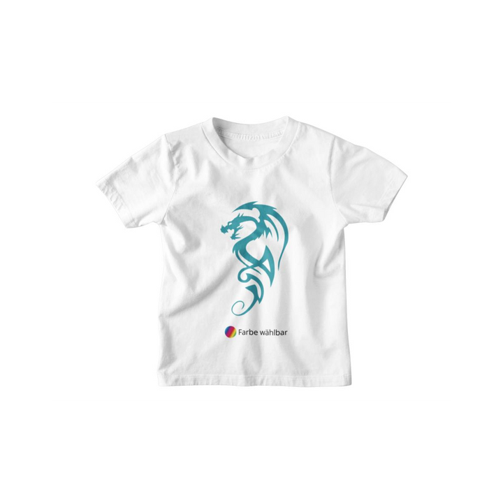 Kinder T-Shirt Tribal Dragon Silhouette