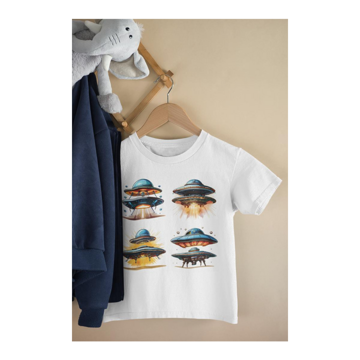 Kinder T-Shirt Ufo Raumschiff Set