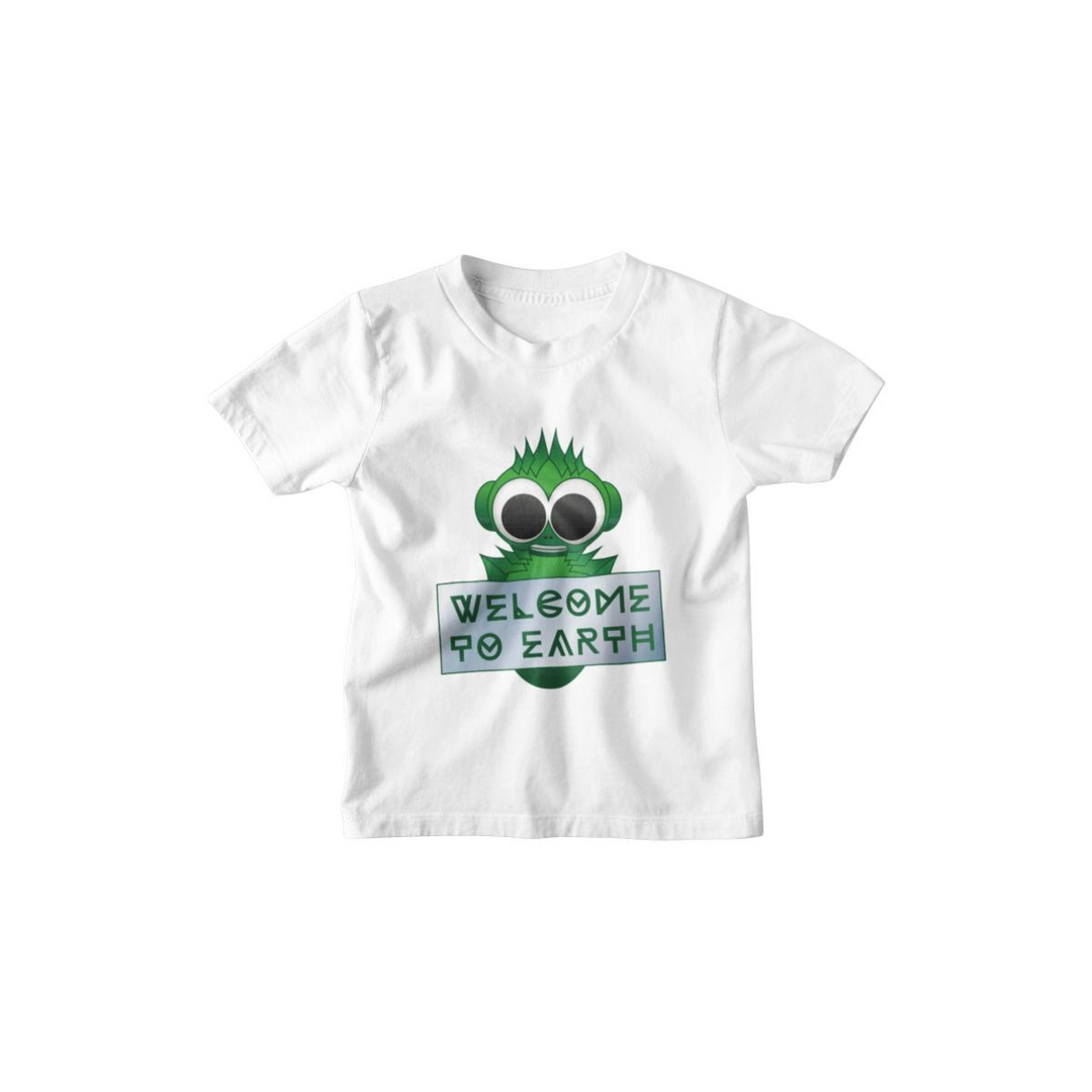Kinder T-Shirt Welcome to Earth Alien