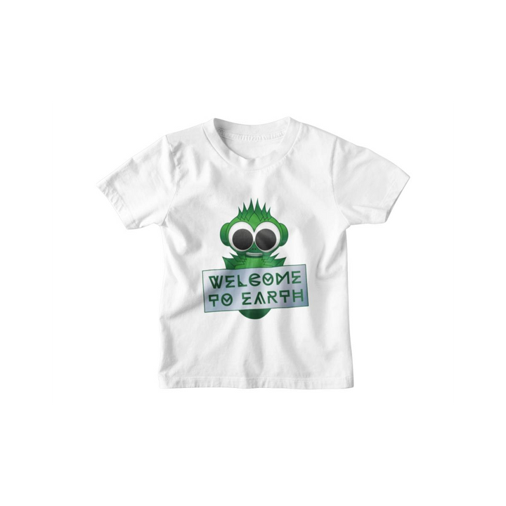 Kinder T-Shirt Welcome to Earth Alien