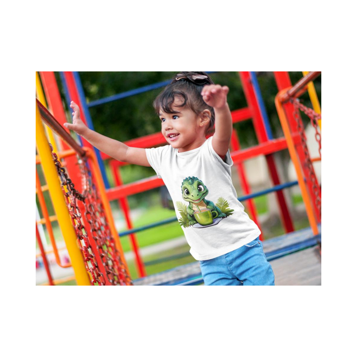 Kinder T-Shirt baby Dino trinkt Tee