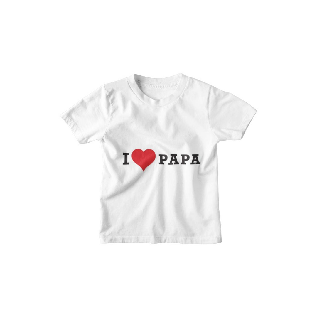 Kinder T-Shirt I Love Papa