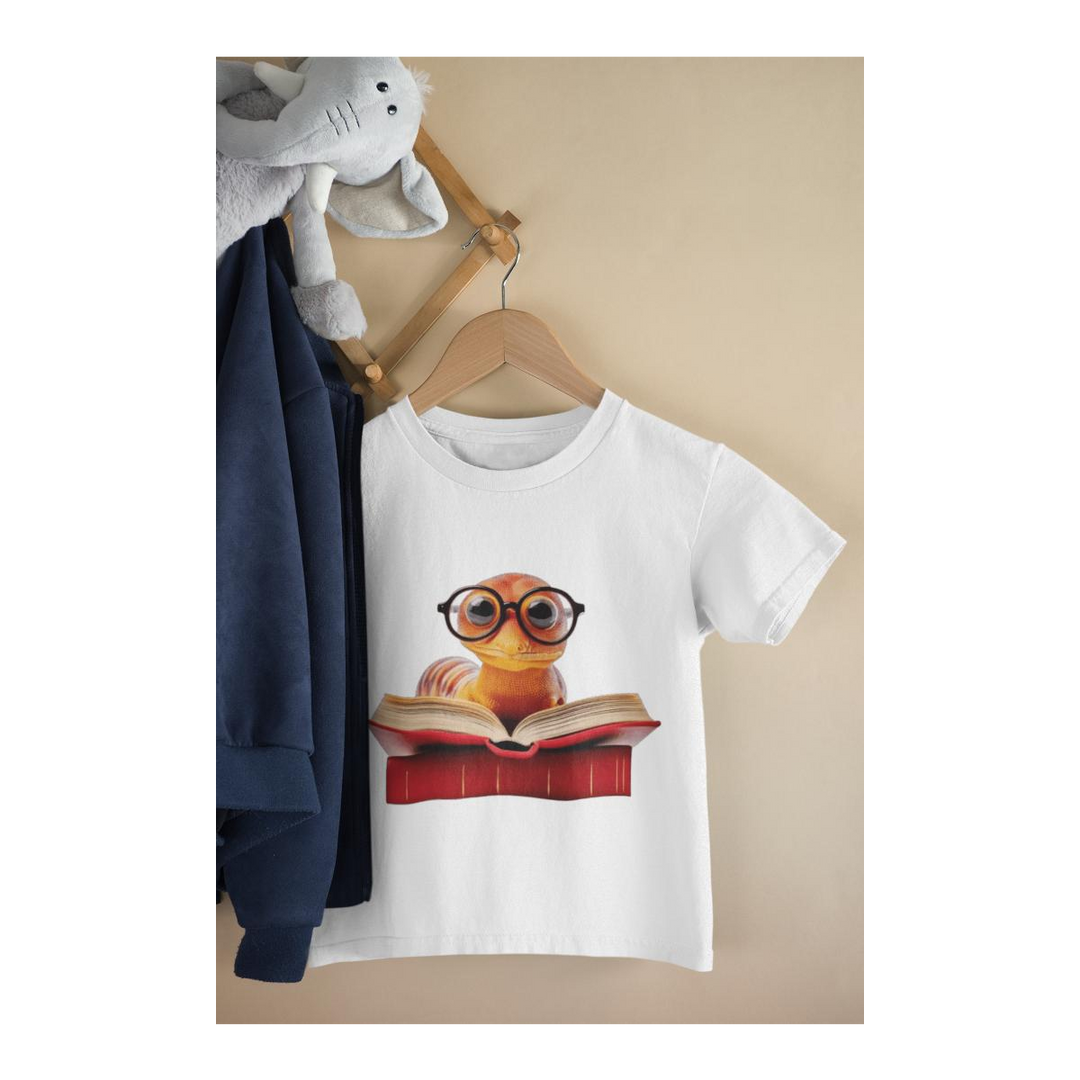 Kinder T-Shirt kleiner Bücherwurm