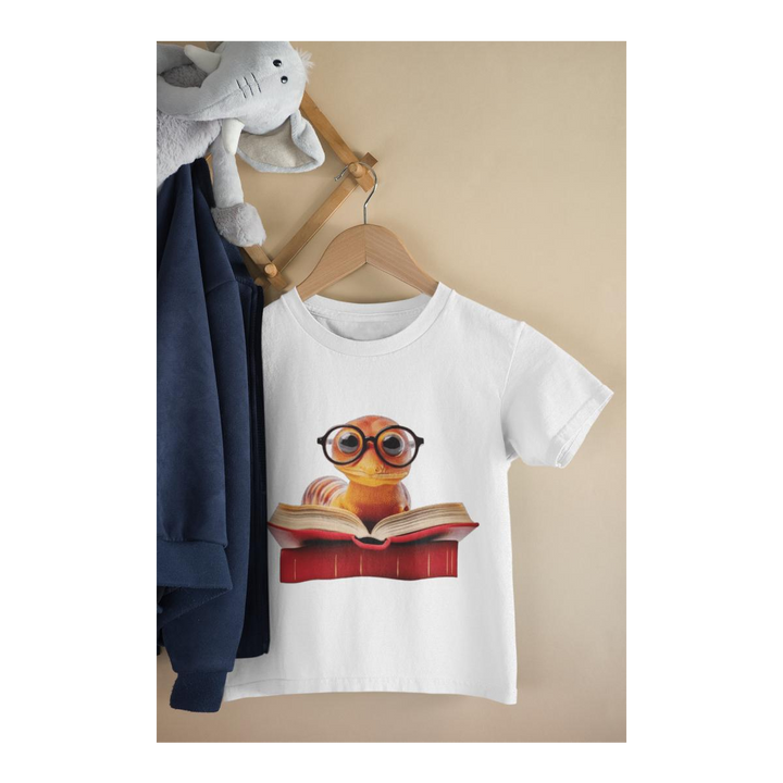 Kinder T-Shirt kleiner Bücherwurm