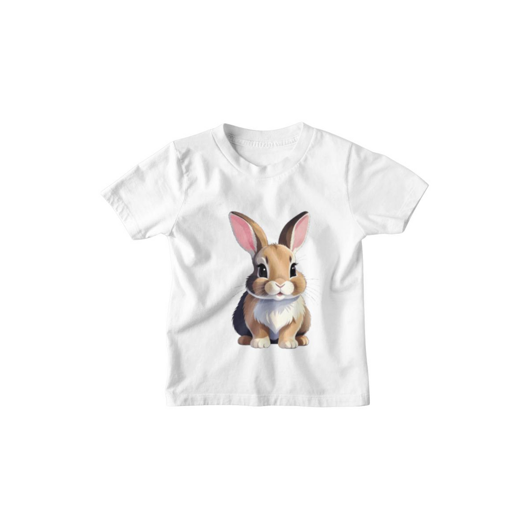 Kinder T-Shirt kleiner Comic Hase