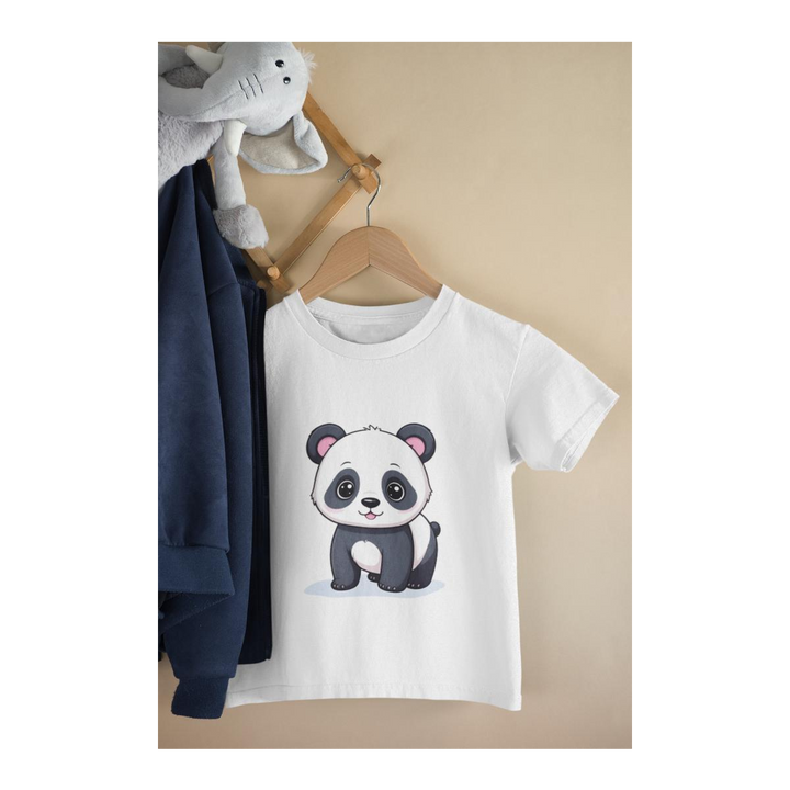 Kinder T-Shirt kleiner Comic Panda