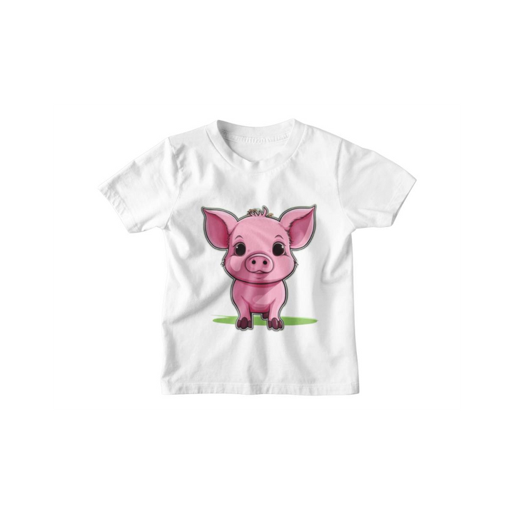 Kinder T-Shirt kleiner Comic Schwein