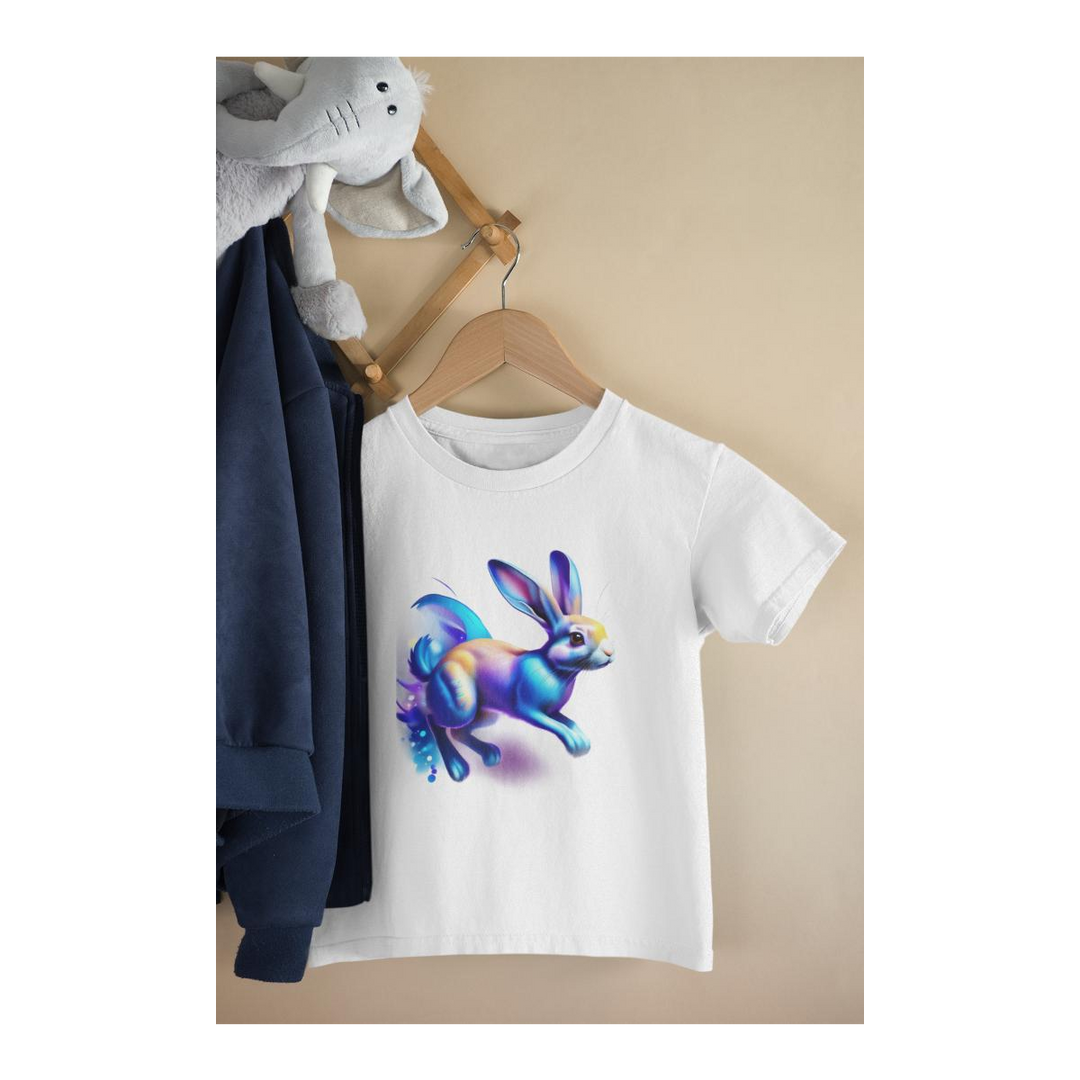 Kinder T-Shirt leuchtendes Kanninchen