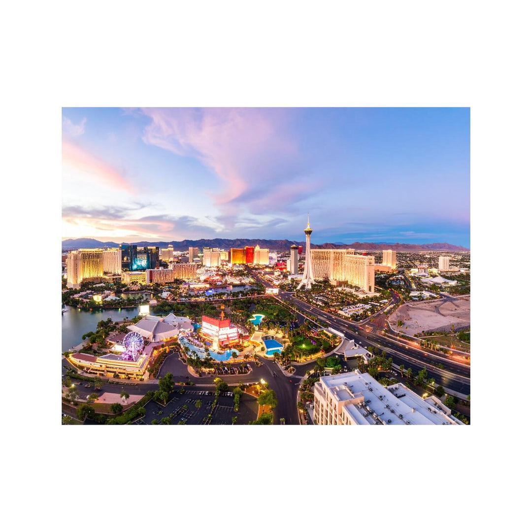 Dekokissen-Set Las Vegas bei Nacht