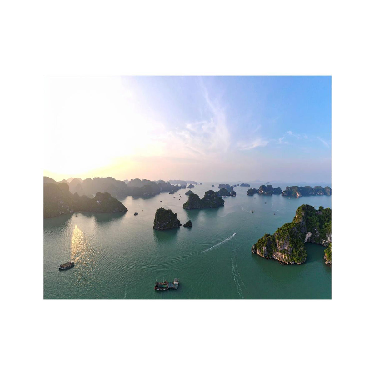 Dekokissen-Set Halong Bucht