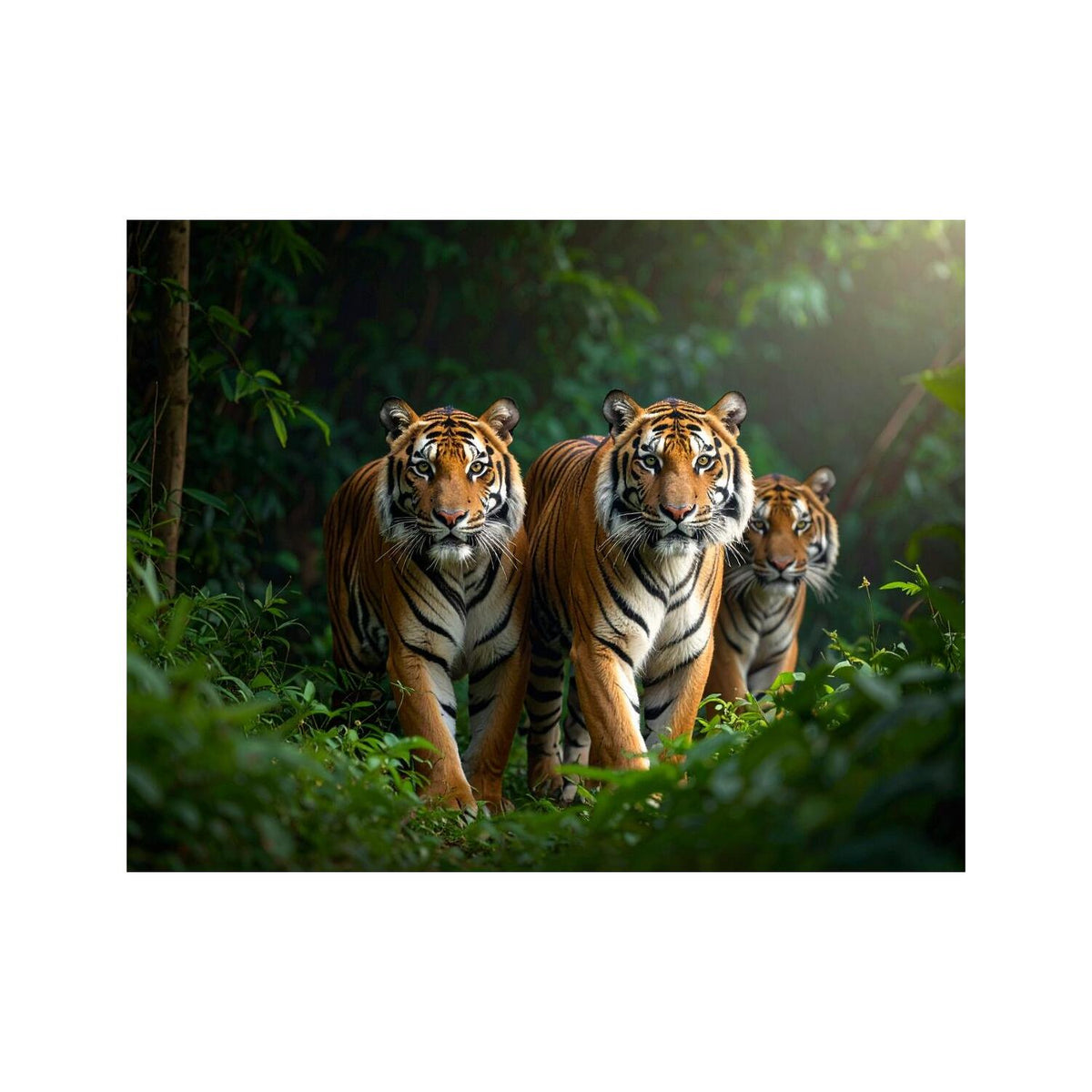 Dekokissen-Set Tigerfamilie