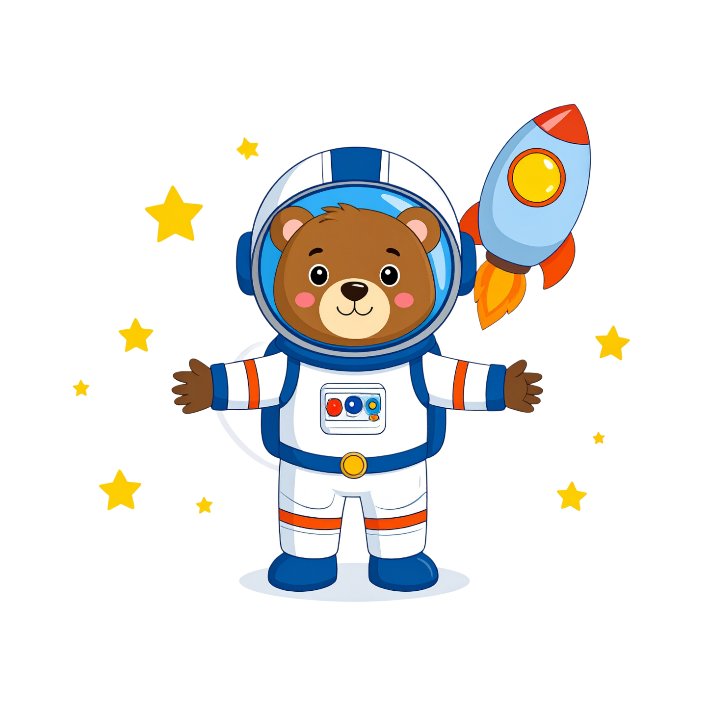 Baby- Body Set 3teilig Bär als Astronaut