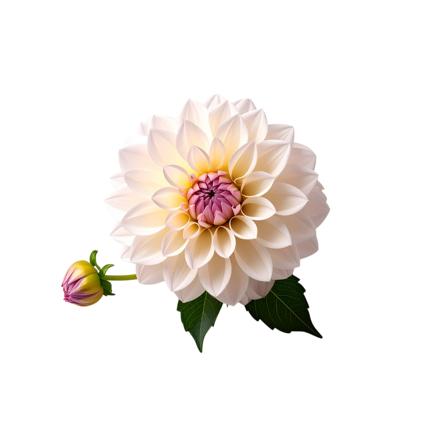 Schulrucksack-Set realistische Dahlie