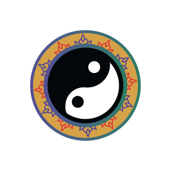 Schulrucksack-Set Mandala Ying und Yang