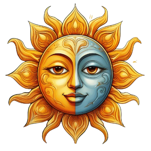 Schulrucksack-Set Sun Moon