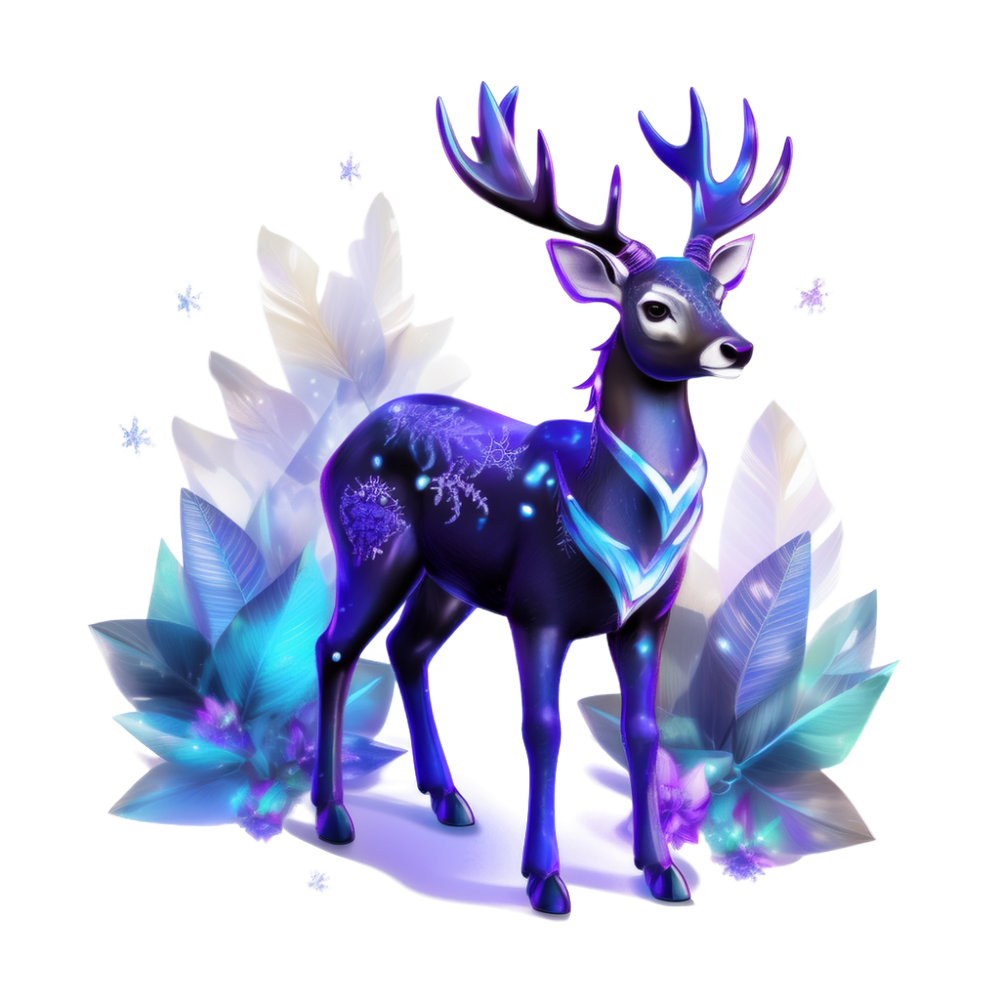 Schulrucksack-Set magisches Reh 2