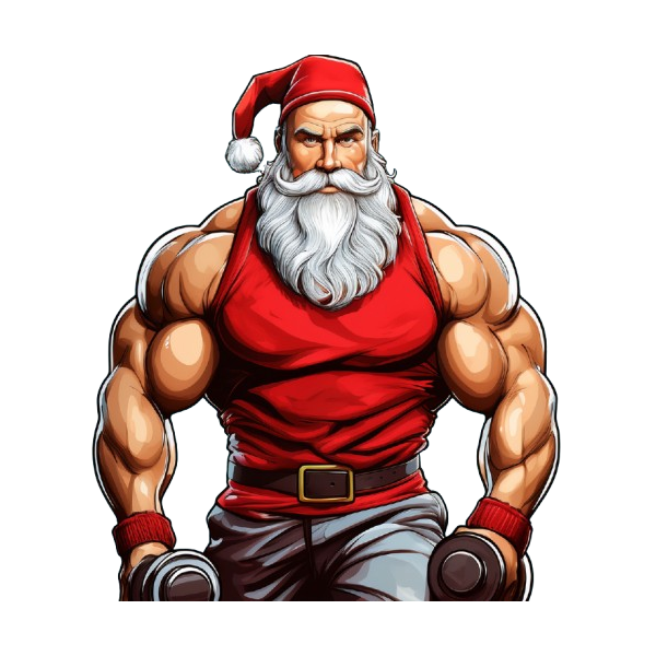 Schulrucksack-Set muscle Santa