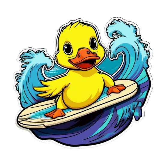 Baby Body surfing Duck