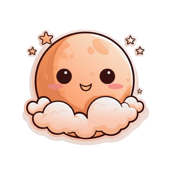 Baby Body cute Kawai Smiley Moon