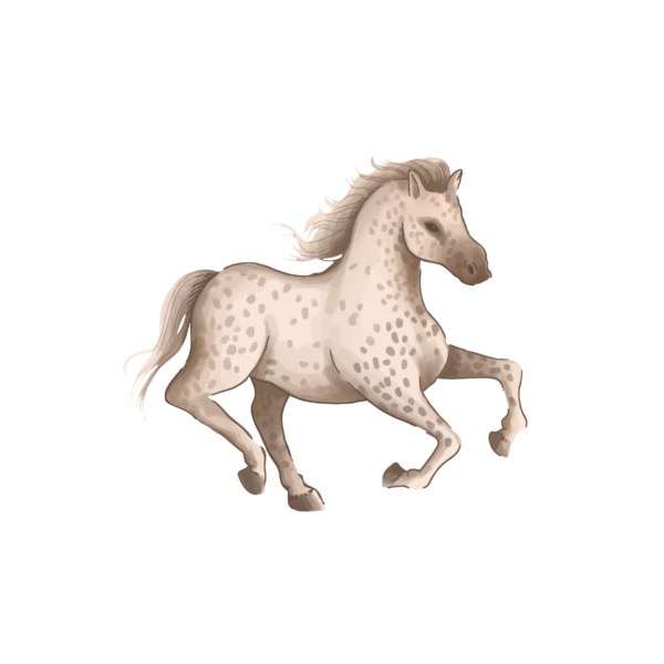 Baby Body watercolor realistic Horse Beauty