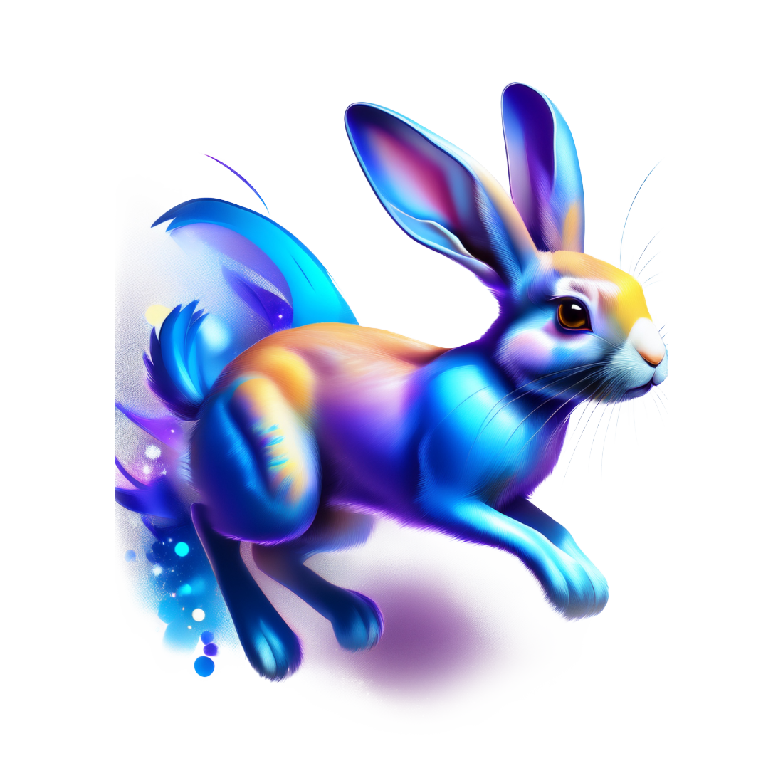 Turnbeutel leuchtender Hase 2