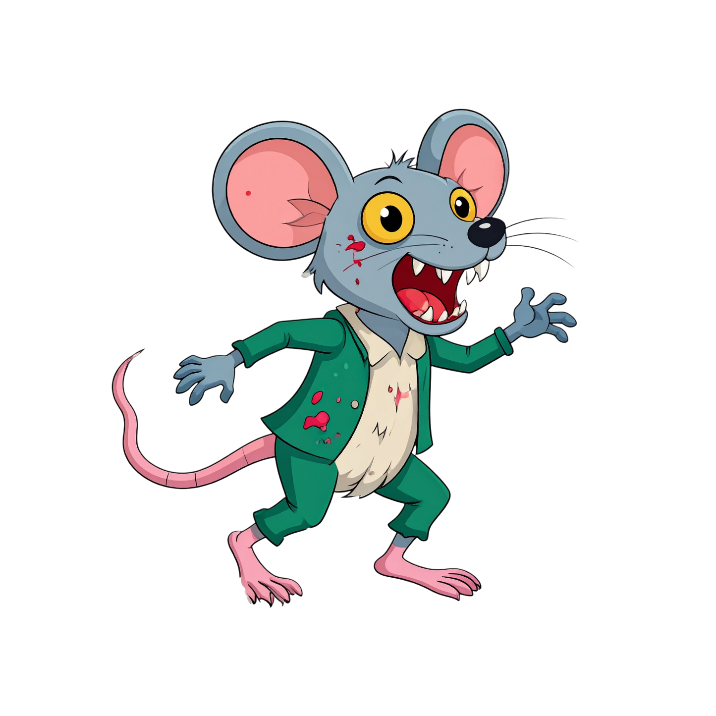 Turnbeutel Zombie Maus