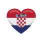 Dekokissen-Set Herz Flagge Kroatien