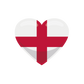 Kinder T-Shirt Herz Flagge England