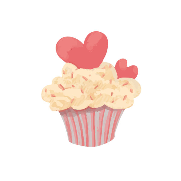 Kinder T-Shirt Valentines Cupcake