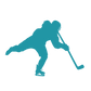 Kinder T-Shirt Hockey Player Shot Silhouette