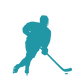 Kinder T-Shirt Hockey Player Silhouette 2