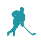 Dekokissen-Set Hockey Player Silhouette 2