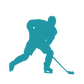 Kinder T-Shirt Hockey Player 3 Silhouette
