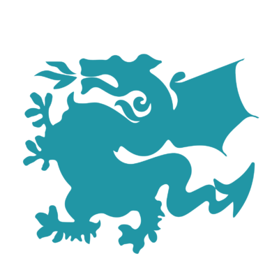 Dekokissen-Set Dragon Silhouette