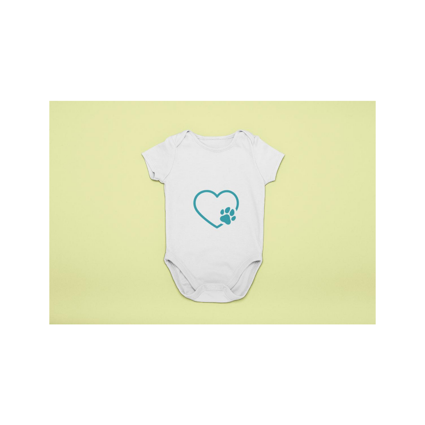 Baby- Body Set 3teilig Herzen mit Hundepfotte
