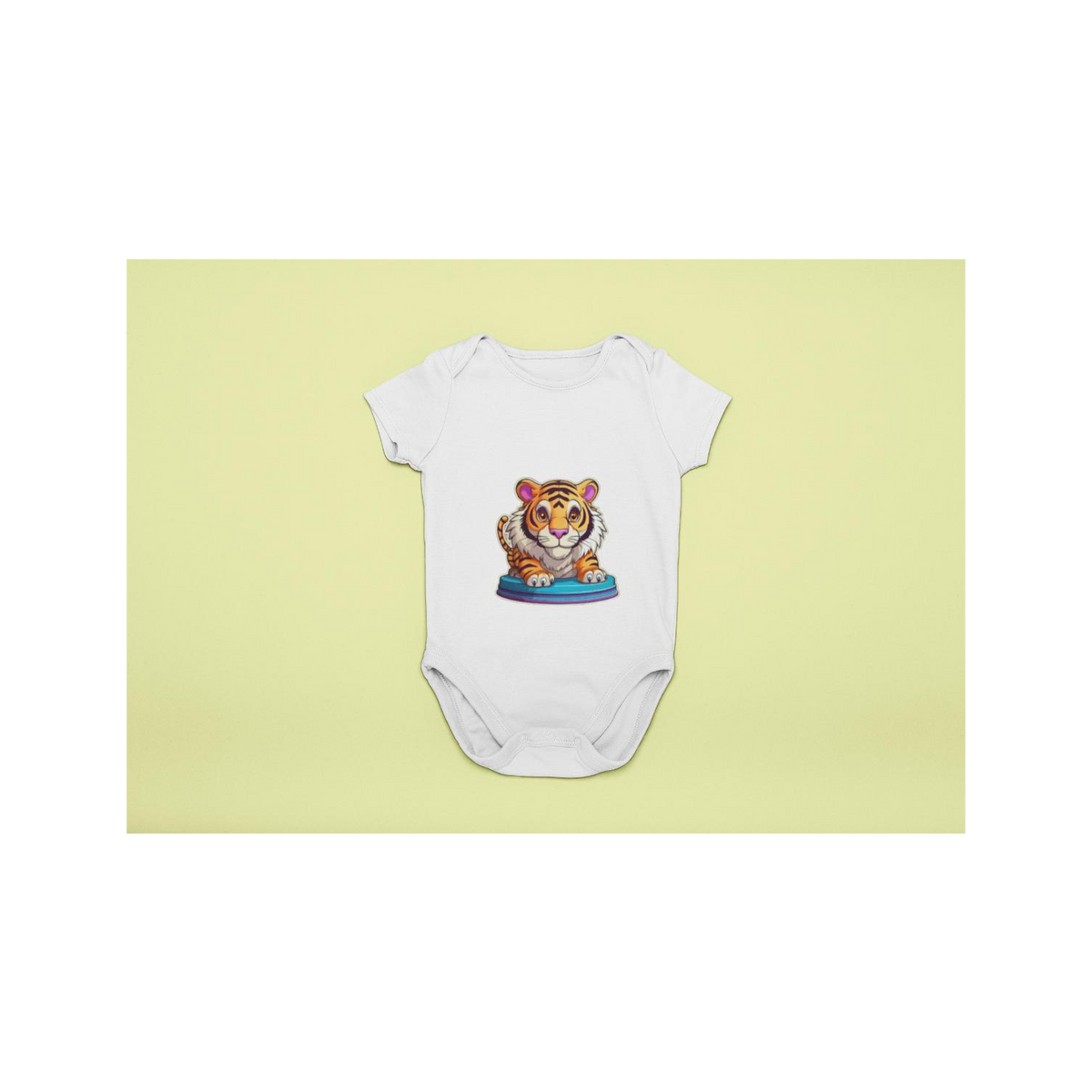 Baby- Body Set 3teilig Zirkus Tiger auf Podest