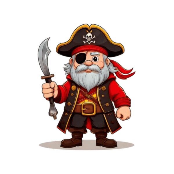 Dekokissen-Set Old Comic Pirat Olaf